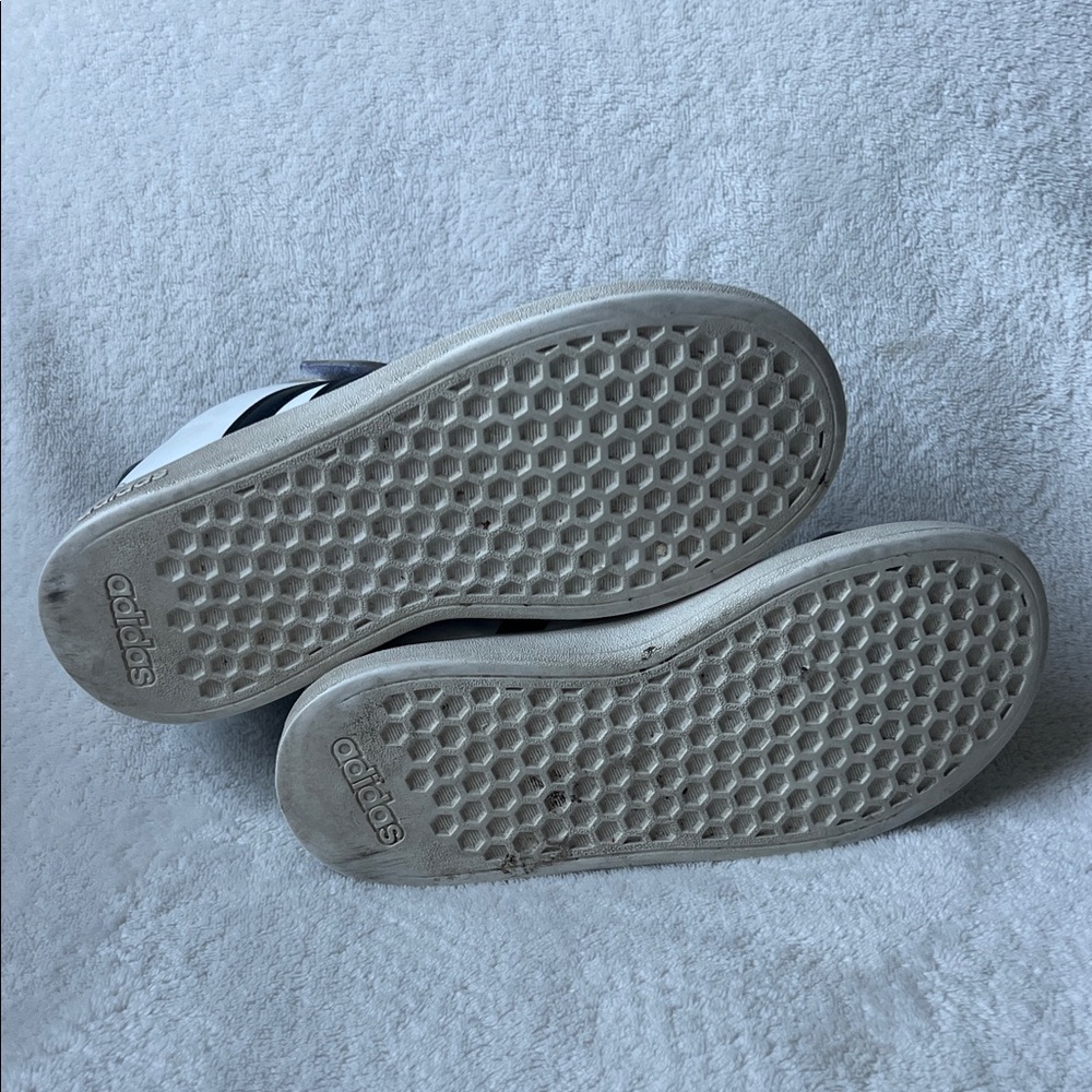 Adidas Kids White and Black Strap Sneakers - Picture 6 of 6
